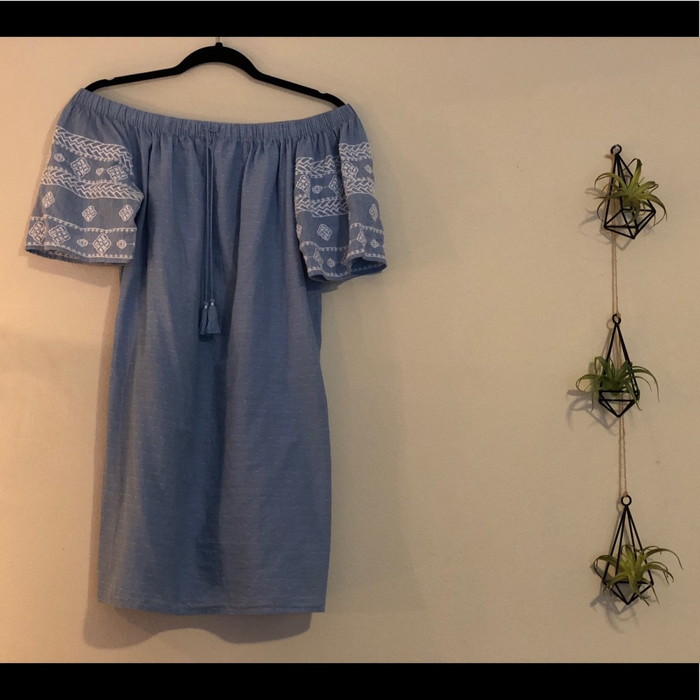 Off-the-shoulder Boho Dress